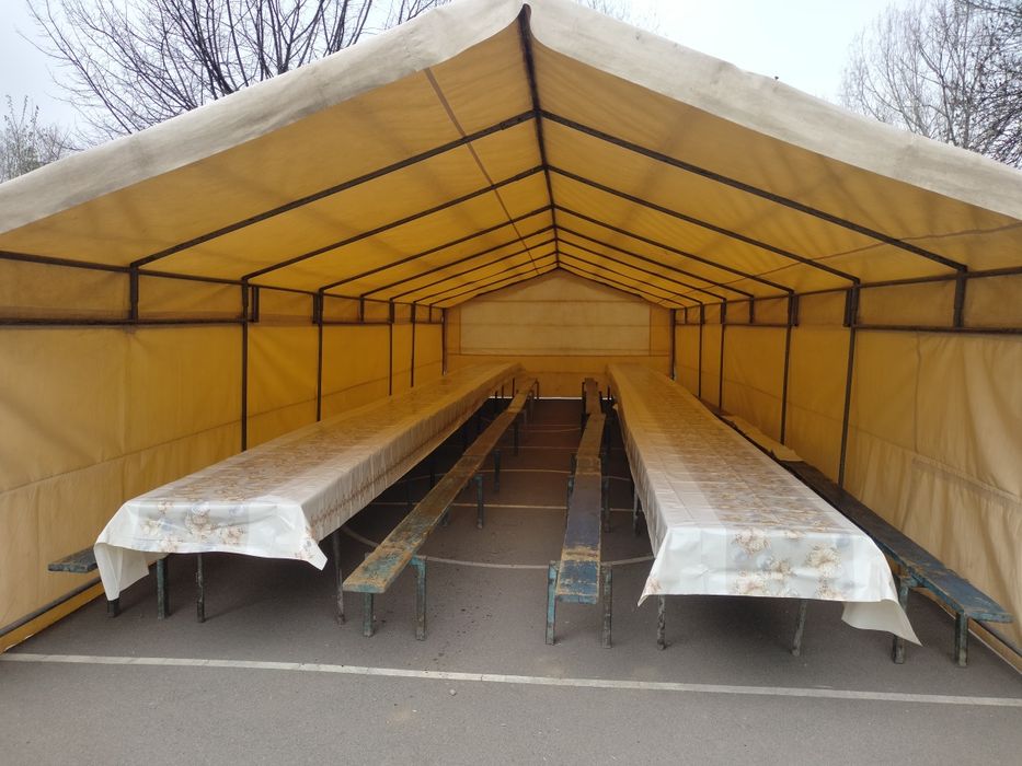 Аренда палатки с пушкой