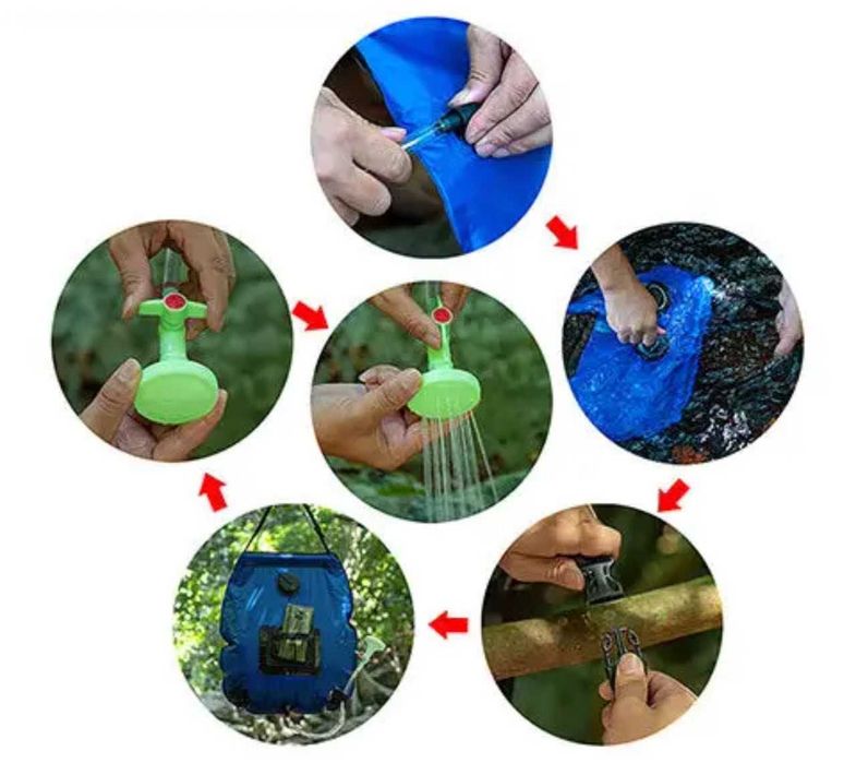 Сумка для душа и купания-20 литр солнечная энергетическая для кемпинга