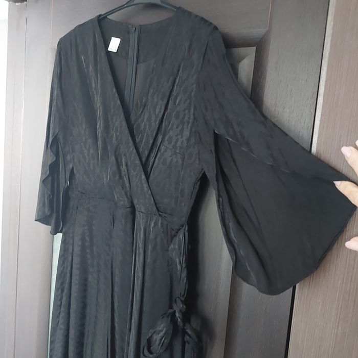 Rochiță neagra animal print - xxl