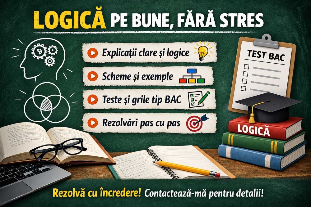 Ofer meditatii Logica pentru Bac
