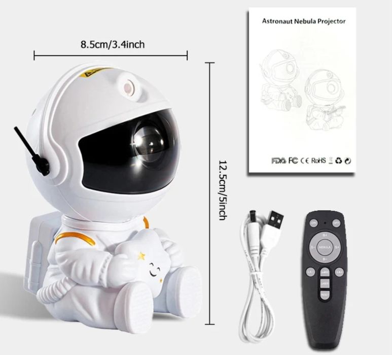 Lampa de veghe astronaut proiector lumina gaming