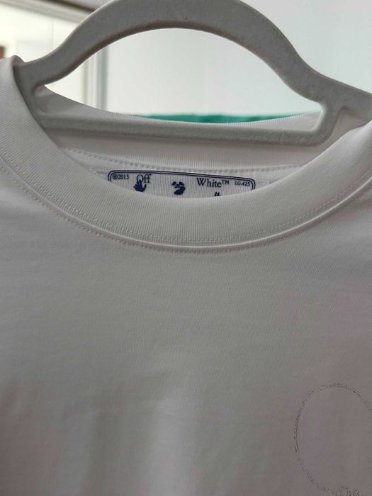 Tricou OFF WHITE alb mărimea S
