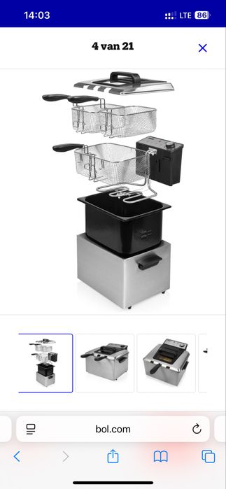 Friteuza dubla PRINCESS 3270W noua