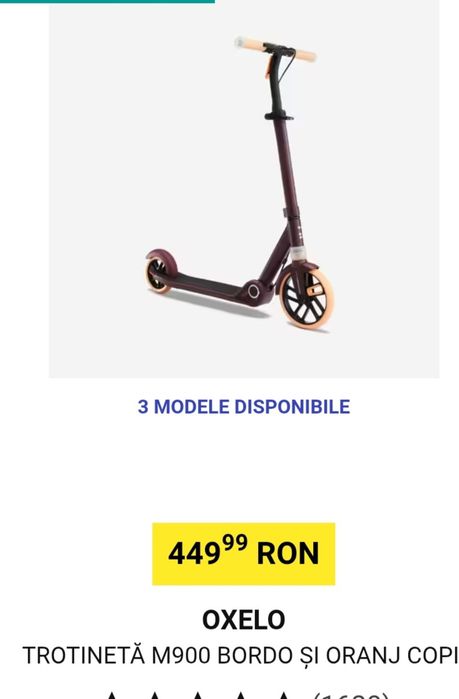 Trotinetă  Mid 9 Oxelo
