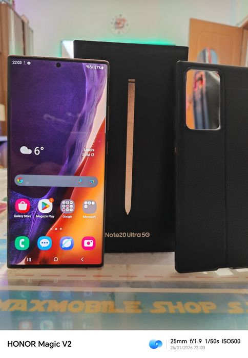 Samsung Galaxy Note 20 Ultra 5G-256 GB Bronze / impecabil