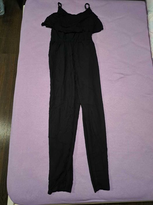 Черен дамски гащеризон