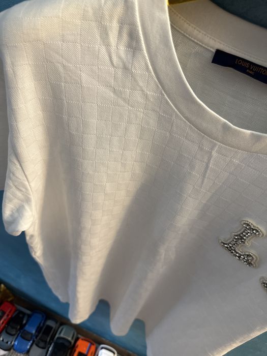 Tricou Louis Vuitton alb Premium