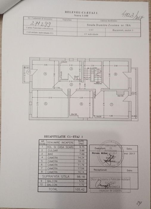 VILĂ  de vînzare 356 MP UTILI | 11 camere | TEREN 350 MP | 498 MP construiți  DOMENII – ARCUL DE TRIUMF