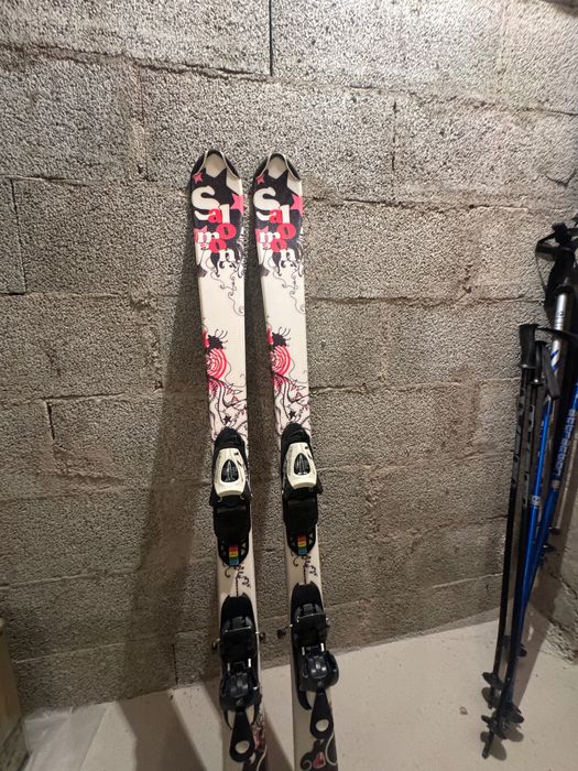 Ски, ски обувки + щеки