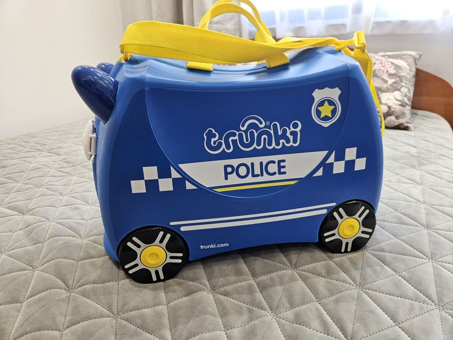 Детски Куфар Percy Police Car Trunki неизползван