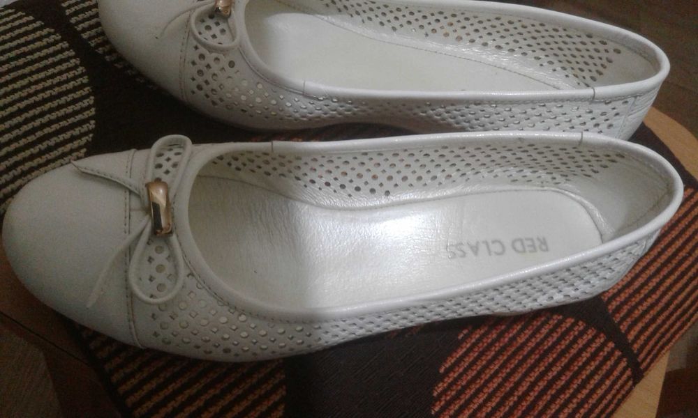 Балетки из натуральной кожи