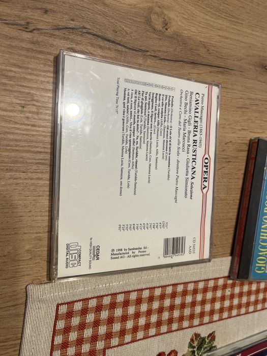 CD Cavalleria Rusticana – копие, опера