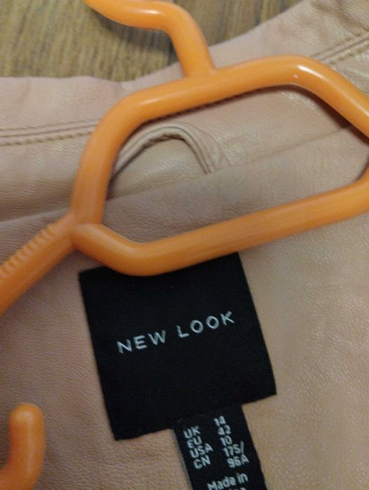 Geaca piele eco + rochiță  roz pudra M