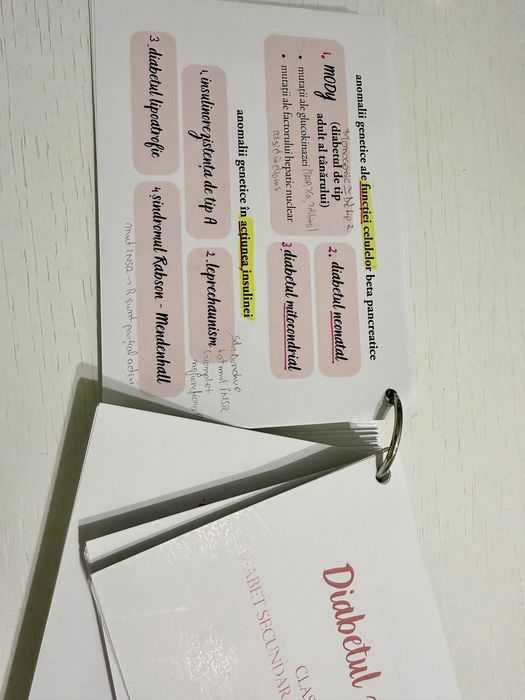 Flashcarduri Diabet pana la complicatii