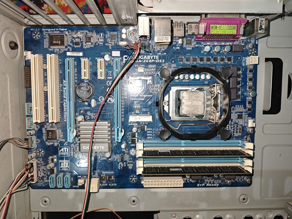 Материнская плата gigabyte z68p комплект