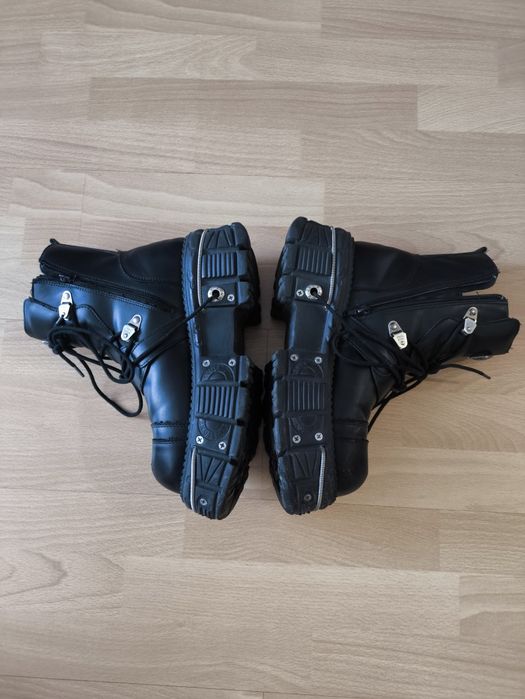 new rock boots black