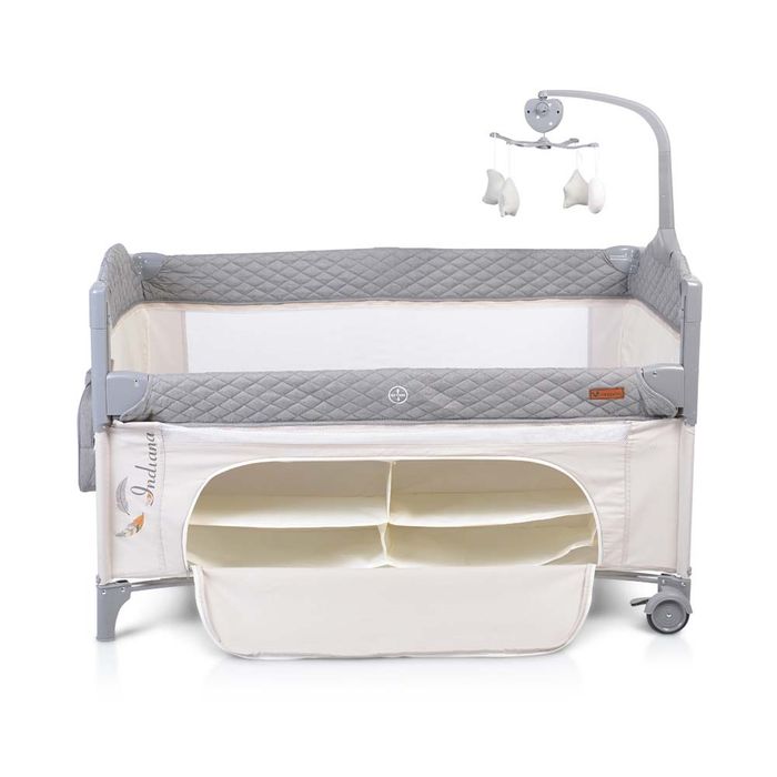 Indiana бебешка кошара 2 в 1 с падаща преграда