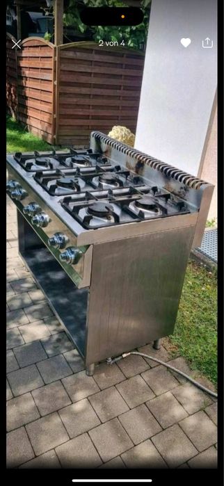 Aragaz profesional 4 ochiuri / arzatoare