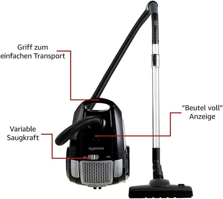 Прахосмукачка с торба Amazon Basics 700W 3.0L