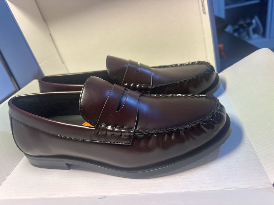 Пенни лоферы бордовые Zara