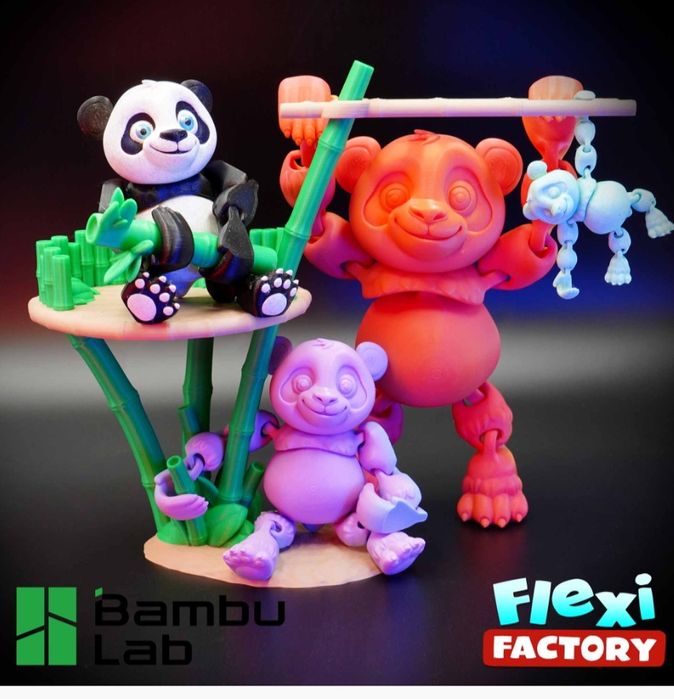 Панда напечатанная на 3-D принтере.