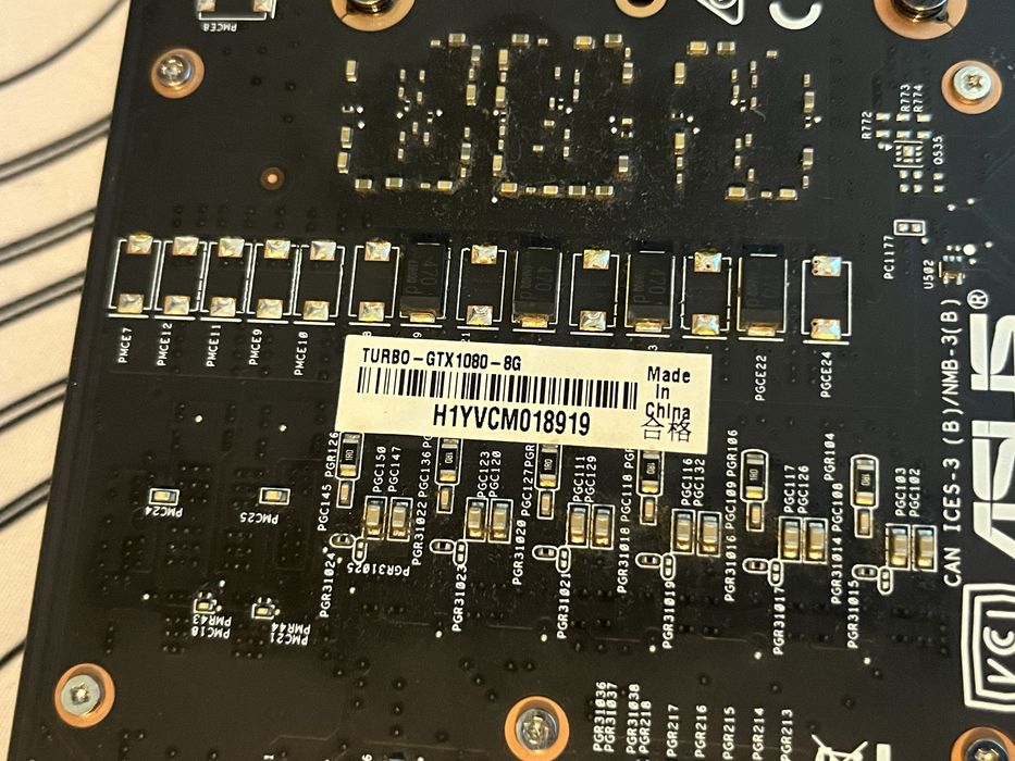 Видеокарта Asus Turbo Gtx 1080 8 gb