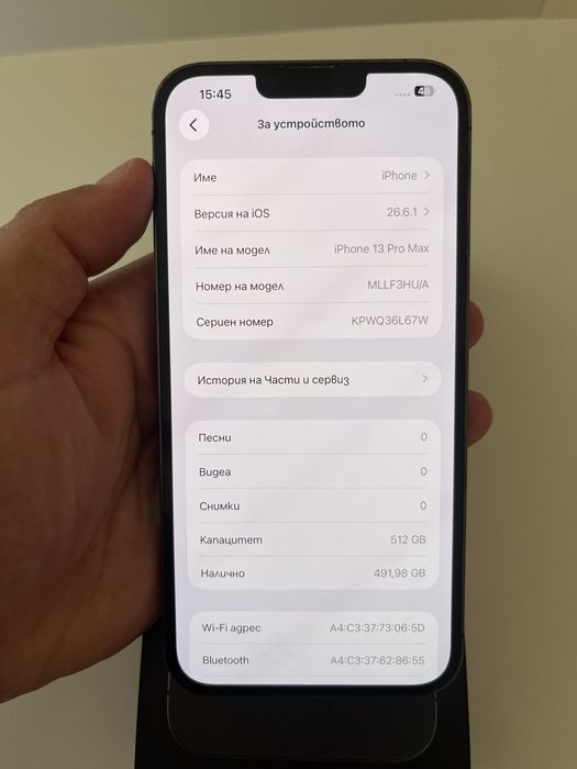 Iphone 13pro max 512GB 100% bat