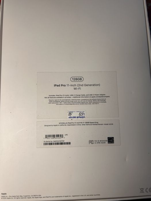 Продаю Apple iPad Pro 11‑inch (2nd generation)