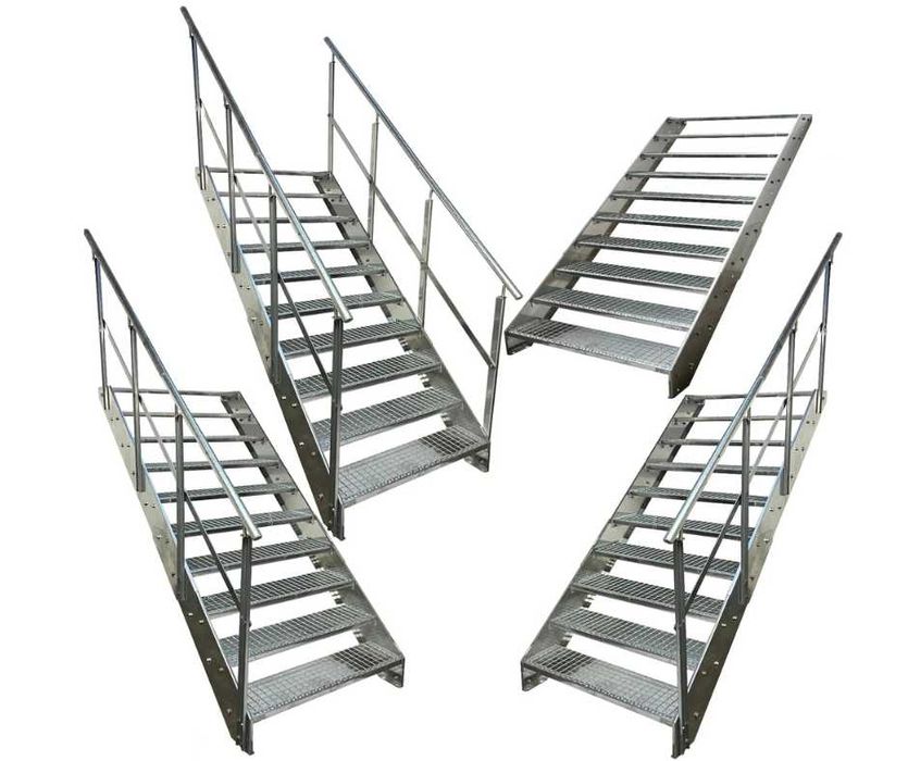 Метално стълбище 10 стъпала | Външни стълби | Поцинковано