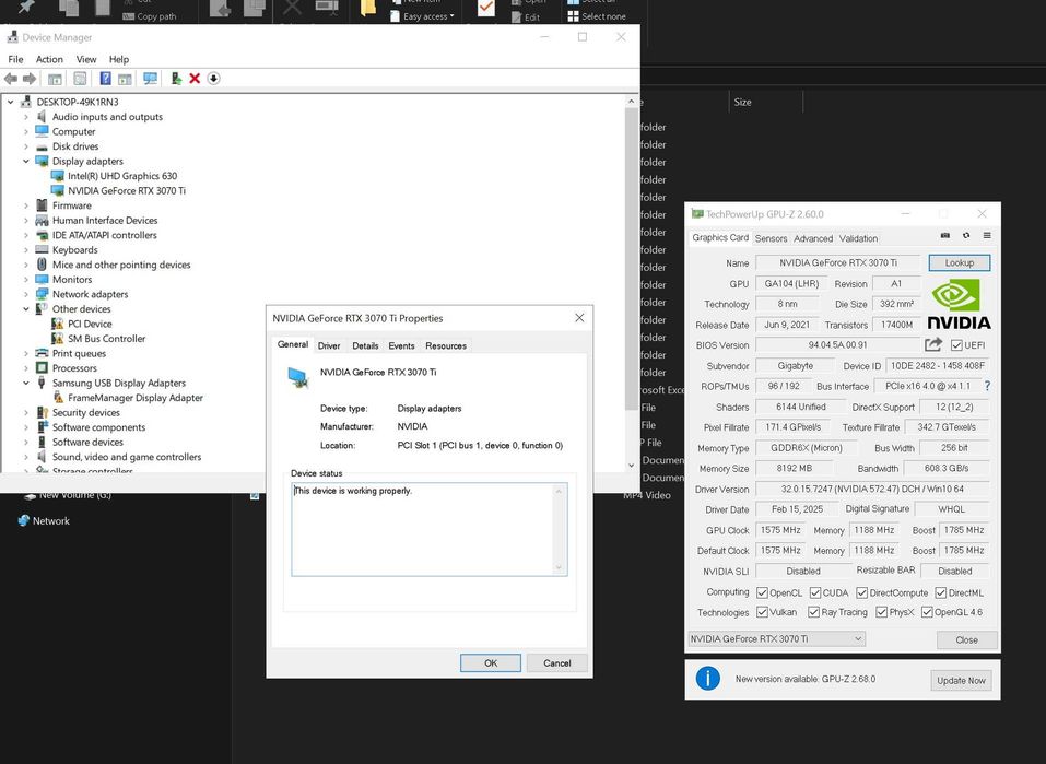 Placa video jocuri  GeForce RTX 3070 Ti GAMING OC 8G
