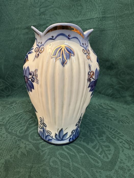 Красиви руски кобалтови вази и кана Гжел/Гжела и Кисловодск, СССР