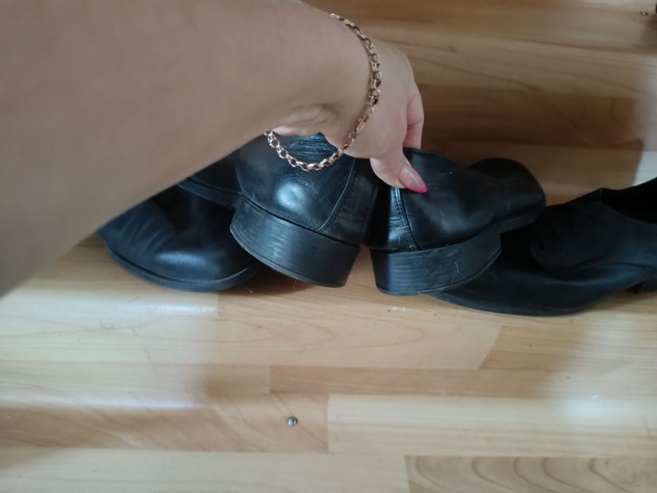 Кожаные туфли размер 44-45