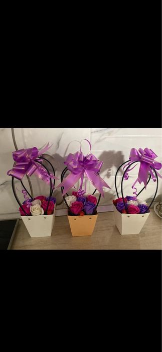 Aranjamente florale din flori de sapun