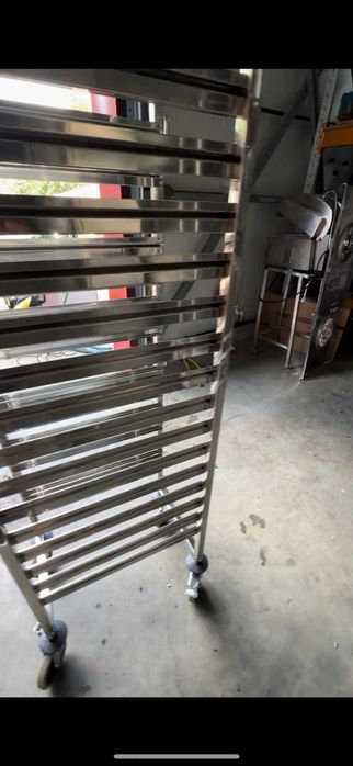 Carucior tavi inox tavi GN1/1 + masa inox 1800x700 noi