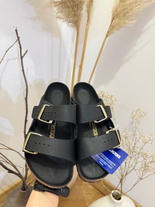Papuci Birkenstock Negru Saffiano 37, 38