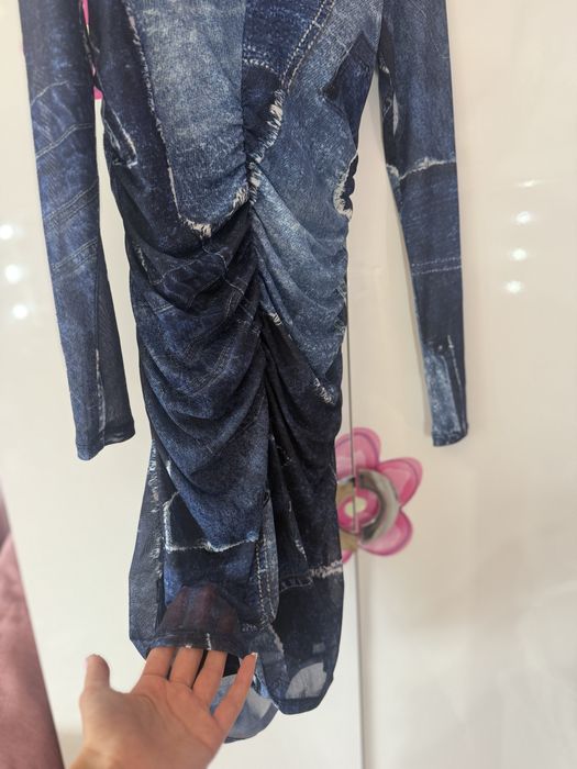 Edited рокля с дънков ефект