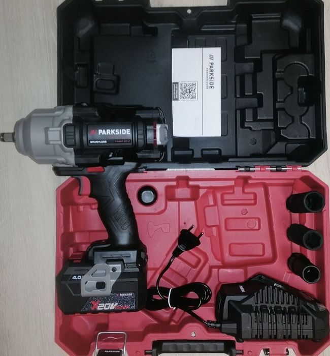 Pistol Impact 20V Parkside 1898 Nm cu baterie si incarcator