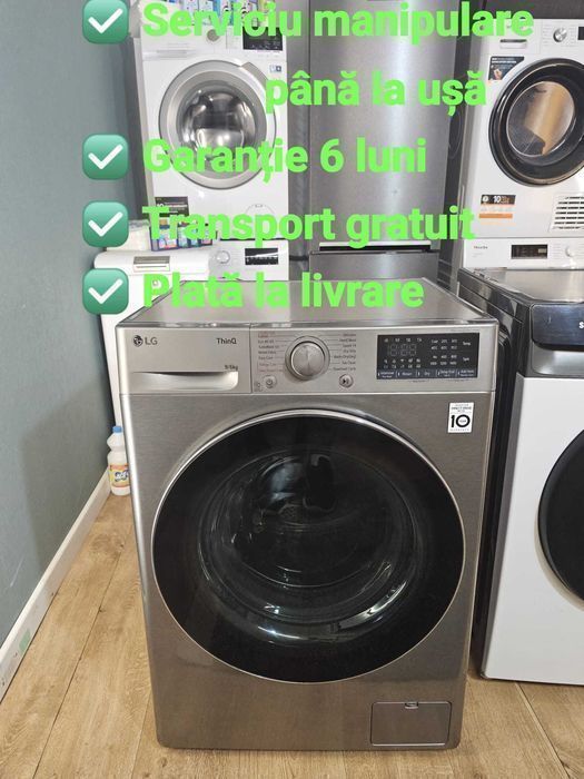 Mașină de spălat impecabilă LG 9kg 1400rpm   ~ Reduceri de primăvară ~