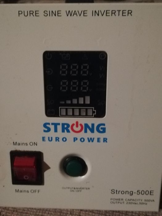 Vând UPS Strong Euro Power 500E (500 VA /300 W) undă sinusoidala pură.