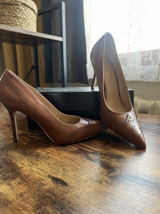 Оригинални обувки Ralph Lauren – естествена кожа, нови, 38.5 (8.5 US)
