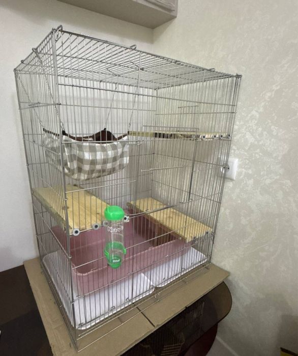 Продам клетку для шиншилл+вкусняшки