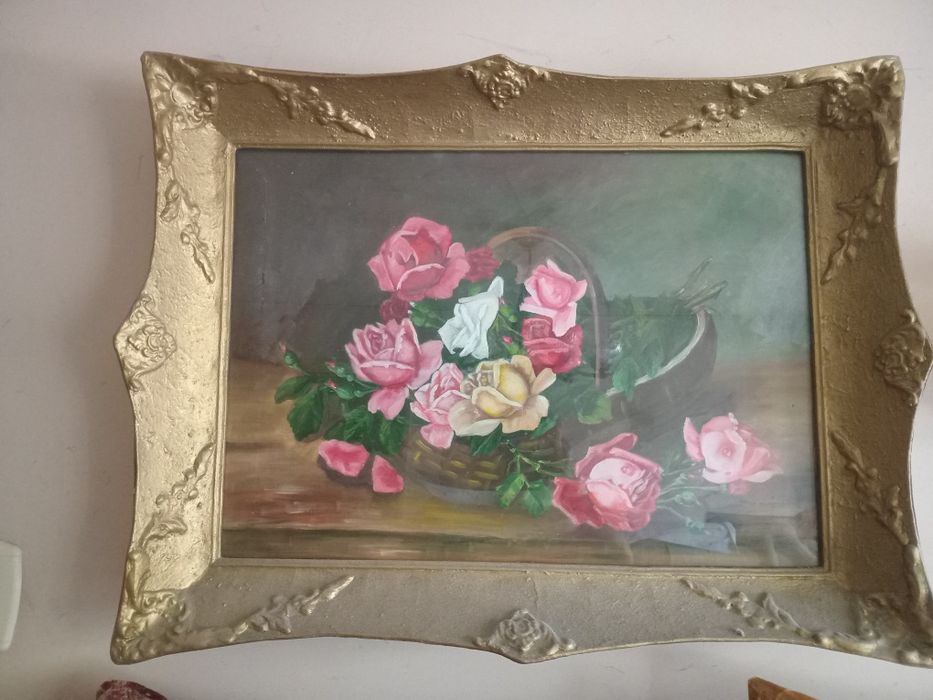 Vand urgent 2 tablouri mari vechime 50 ani