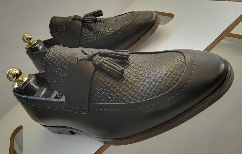 Pantofi loafer tassel 39 premium River Island NOI piele naturala