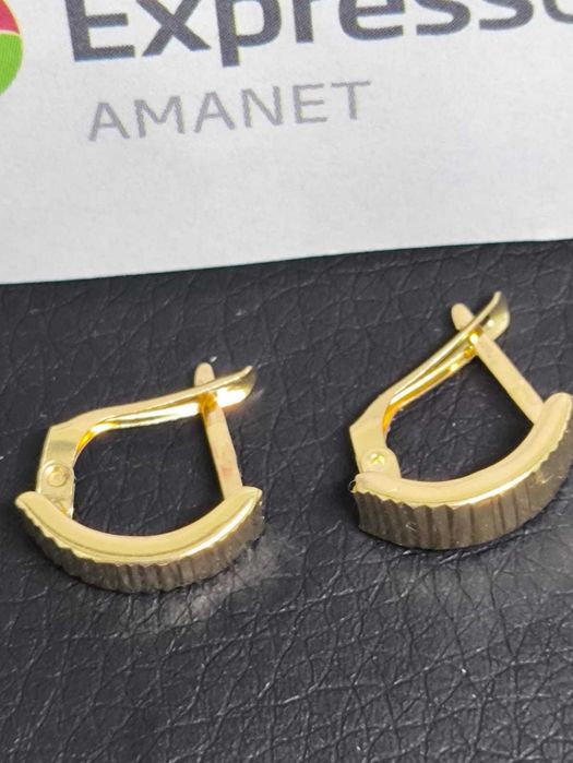 Cercei din aur de 14K (Ag43 Falticeni B3832.5)-Certificat de garantie!
