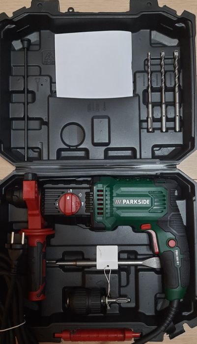 Ciocan rotopercutor Parkside 800w,7500bpm(min) 1,2joule,Ø13-24max,Nou!