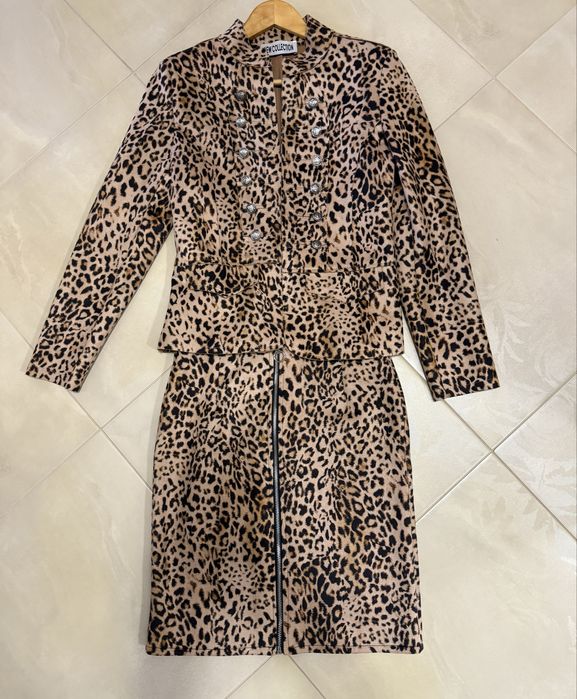 Сако и пола - леопардов