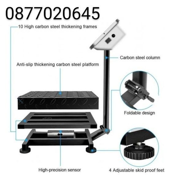 Японски кантар до 40 кг с метална платформа,електронна везна нова