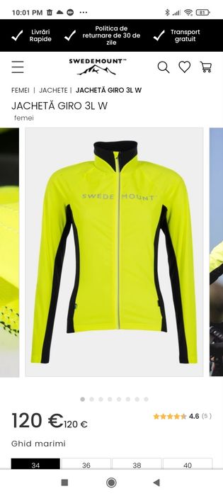 Jacheta cicling Swedmount damă/M