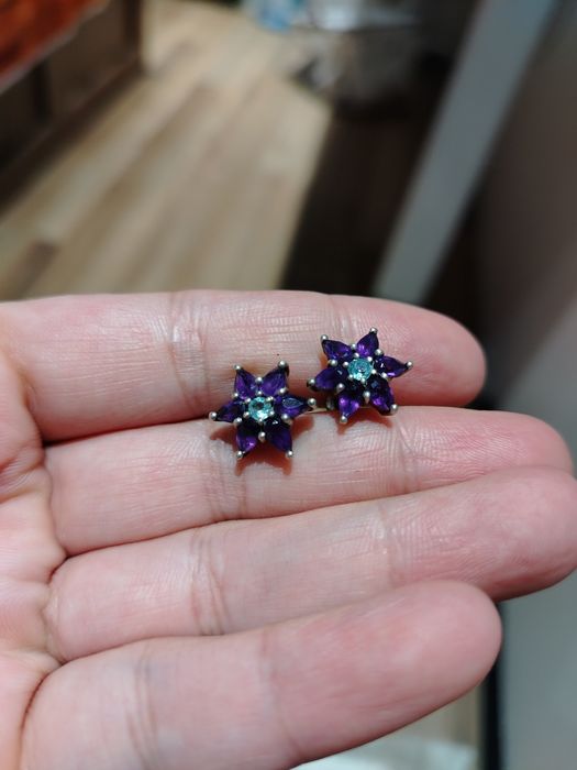 Украшение серебро, серебряные серьги, серебро