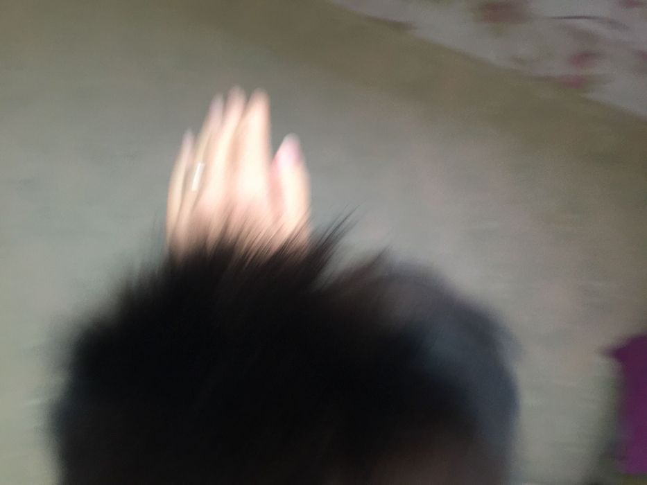 Воротник и манжеты из натурального меха новые